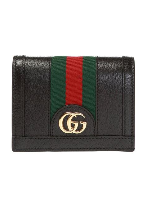 gucci stripe wallet|Gucci black wallet authentic.